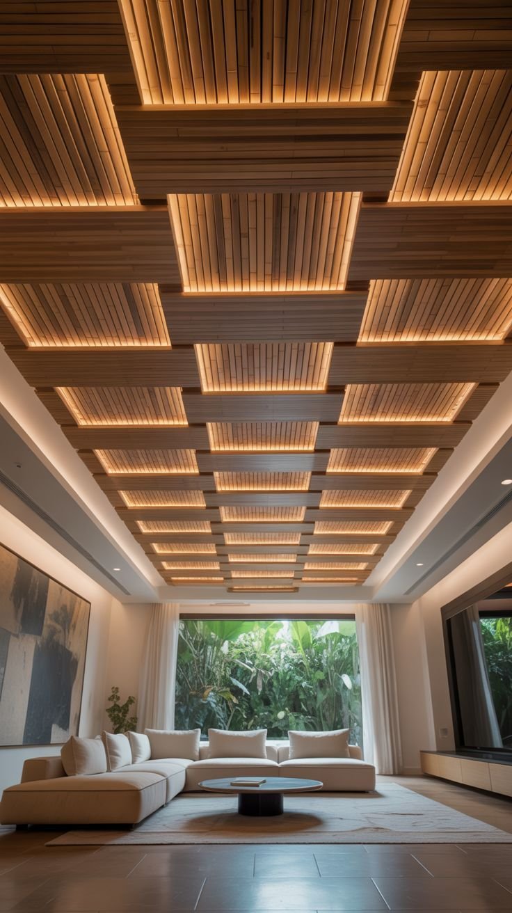 Wooden Panel Ceiling